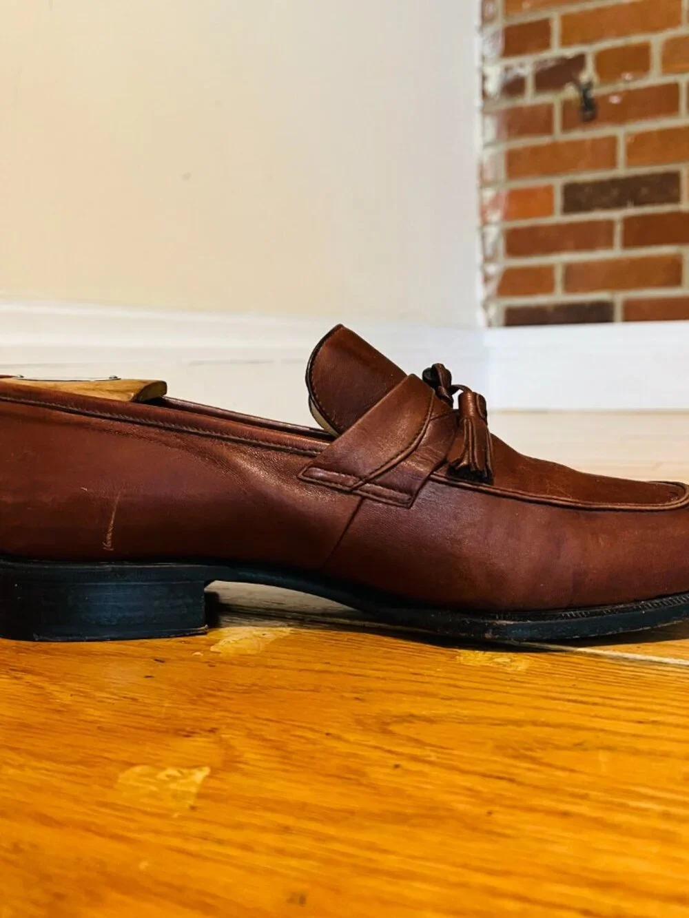 Vintage Bally Of Switzerland Shoes Mens 10 D Alassio Dress Slip On Tassel Loafer